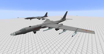 [MCheli-R content]XI an H-6 Jet bomber＆ HY-6 Aerial refuling aircraft(MCHR Version) Minecraft Mod