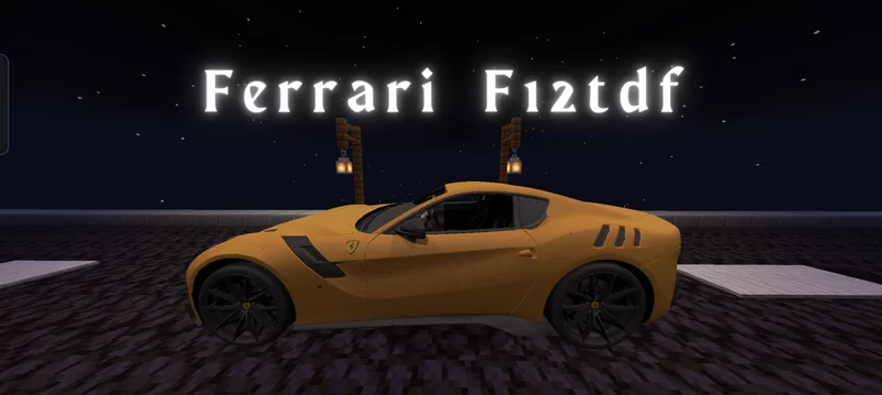 Ferrari F12tdf Minecraft Mod