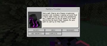 Mysterious Traveler NPC Minecraft Mod