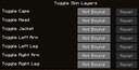 Toggle Skin Layers Minecraft Mod