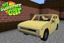 Car from my summer car or Satsuma AMP or Nissan Cherry or Datsun 100A only for Bedrock 1.19 - 1.21+ Minecraft Mod
