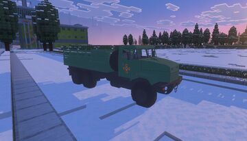KrAZ-6322 - Ukrainian Military Truck | Bedrock Edition Minecraft Mod