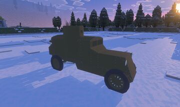 Austin-Putilovetc - Russian Armored Car | Bedrock Edition Minecraft Mod