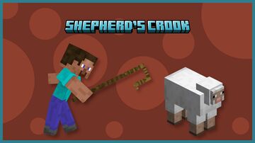Shepherd's Crook - Control your livestock (Bedrock Addon) Minecraft Mod