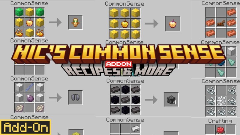 Nic's Common Sense [NEW RECIPES] Bedrock