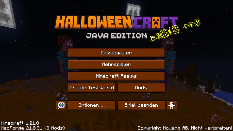 Halloween Craft Minecraft Mod