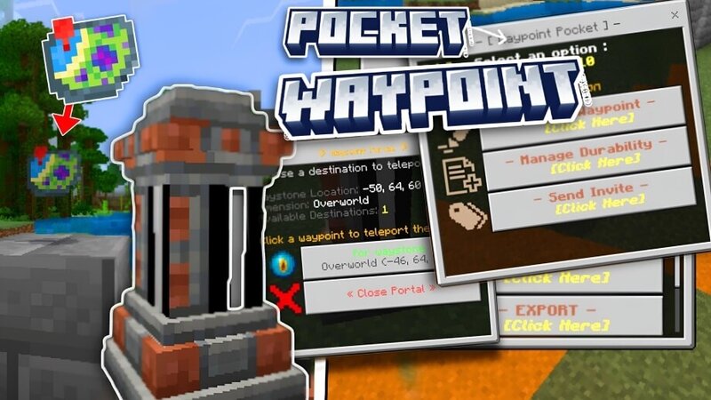 Pocket Waypoint addon v1 1.21.100 UPDATE