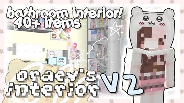 oraev's interior V2 — mcbe / pe --- 1.21+ (bathroom & kitchen furniture) Minecraft Mod