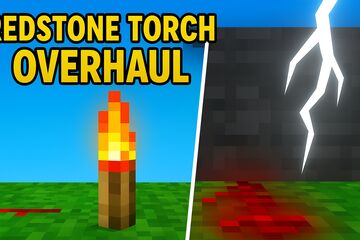 RedstoneTorchOverhaul Add-on for Minecraft Bedrock Minecraft Mod