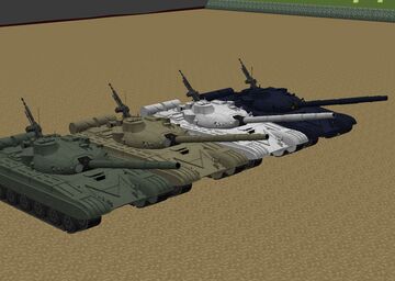 Remade T-72B textures [mcheli] [mchelio] Minecraft Mod