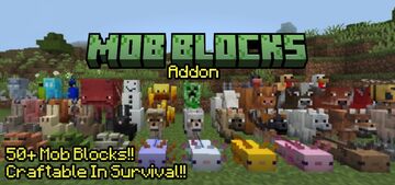 Mob Blocks Addon Minecraft Mod