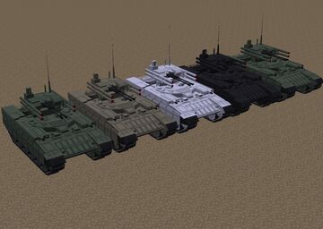 Remade + additional textures for BMPT Terminator [mcheli] [mchelio] Minecraft Mod