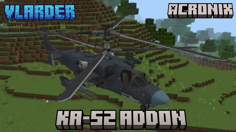 Ka-52 addon for Minecraft Bedrock (MCBE) 1.16-1.21
