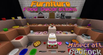 [ Bedrock ] Furniture: Food Decorations! v2.1 Minecraft Mod