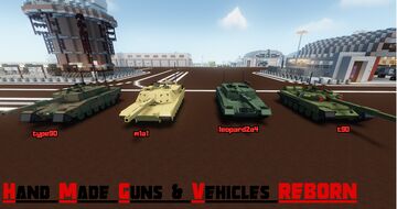 Hand Made Guns & Vehicles REBORN | Lasted version 2.1 Minecraft Mod