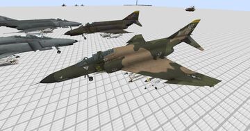 [MCheli-R content]F-4E Phantom(MCHR adapted ＆ 3 more camos) Minecraft Mod