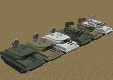 Remade textures for 2K22 Tunguska and ZSU23 Shilka [mcheli] [mchelio] Minecraft Mod
