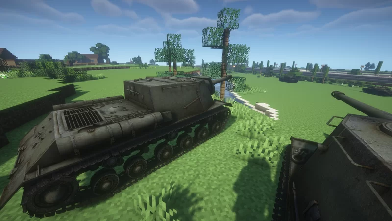 Mcheli content: ISU-152 tank destroyer + BL-10 gun + 19 camos