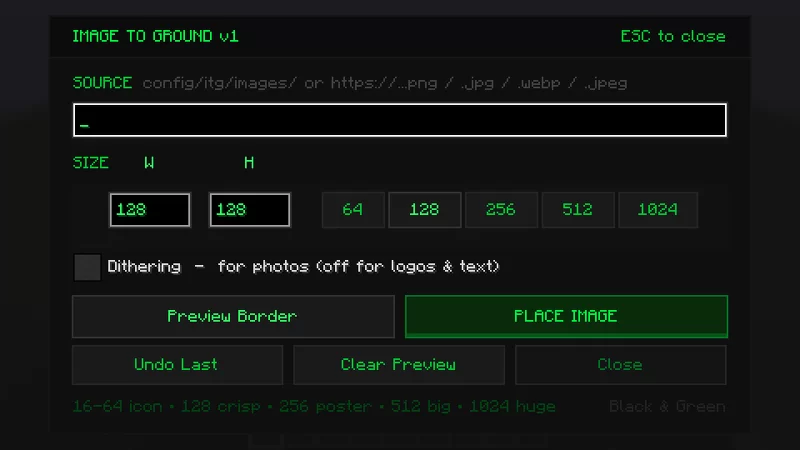 Image to Ground GUI