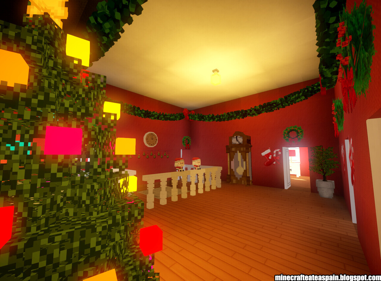 Nordic Christmas house with interiors by Minecrafteate. Minecraft Map