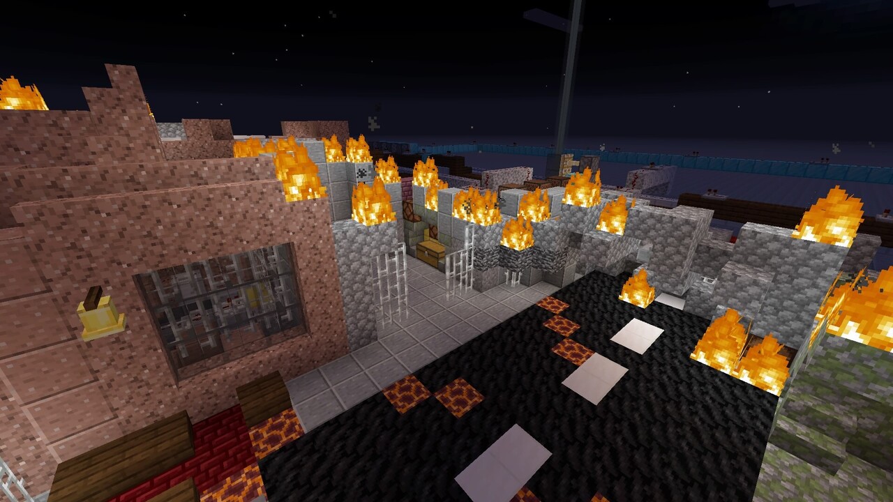 COD Zombies 100% Functional Town Map 48 Waves Minecraft Map