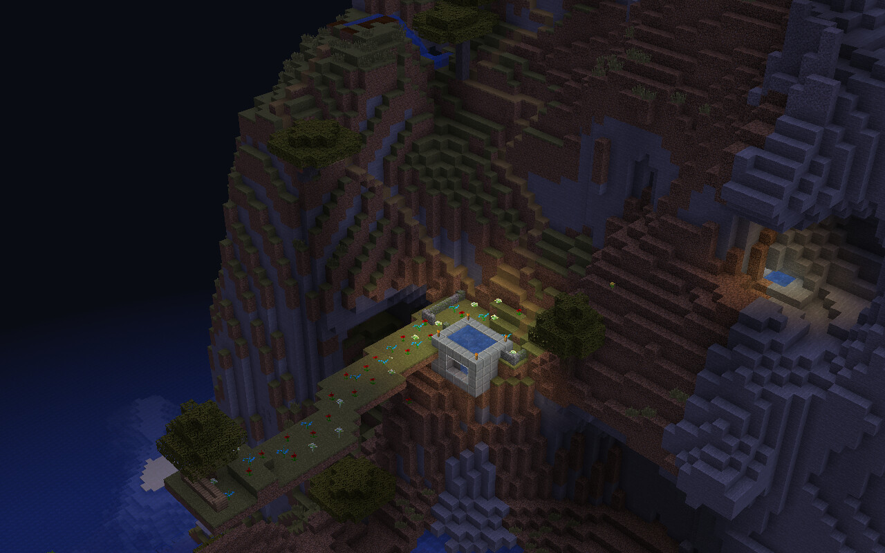 My first big project/House in the mountain Minecraft Map