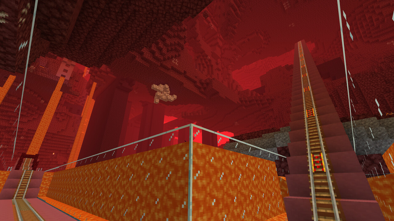 Nether Roller Coaster Minecraft Map