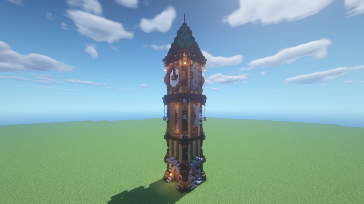 Steampunk Clock tower by HueZuX 1.141.16 Minecraft Map