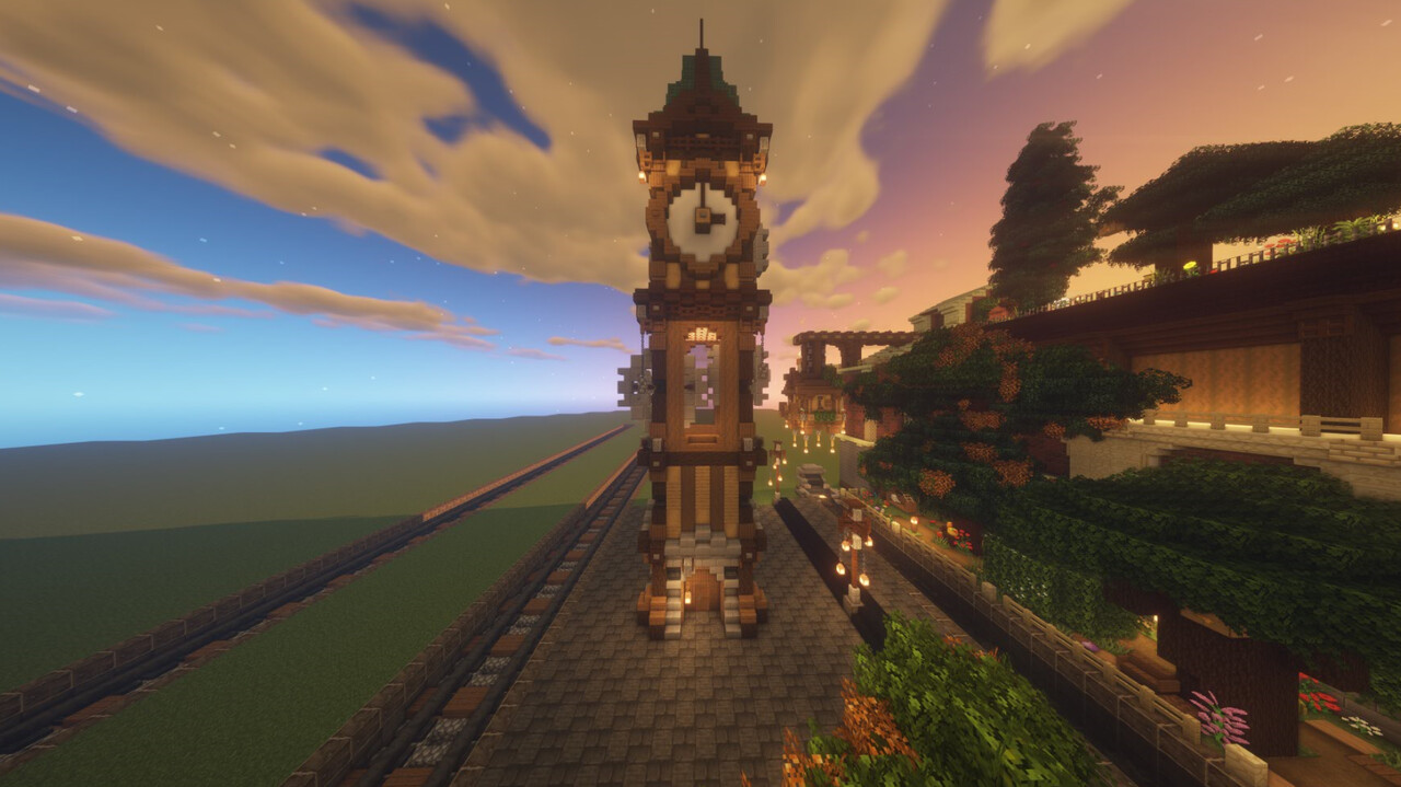 Steampunk Clock tower by HueZuX 1.141.16 Minecraft Map