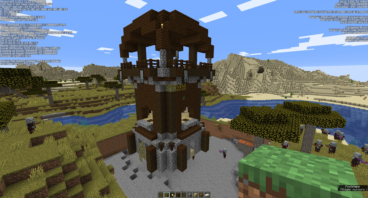 Natural Pillager Outpost Schematic Minecraft Map