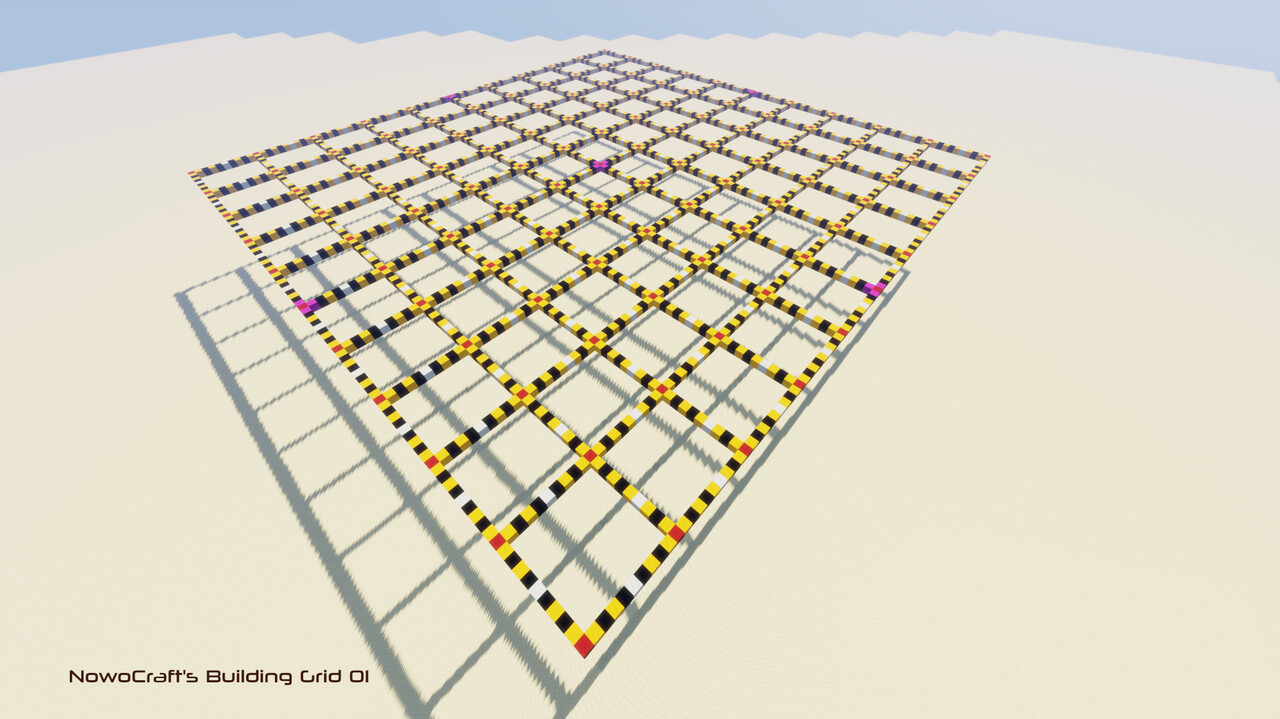 Measure grid to support building to scale Minecraft Map