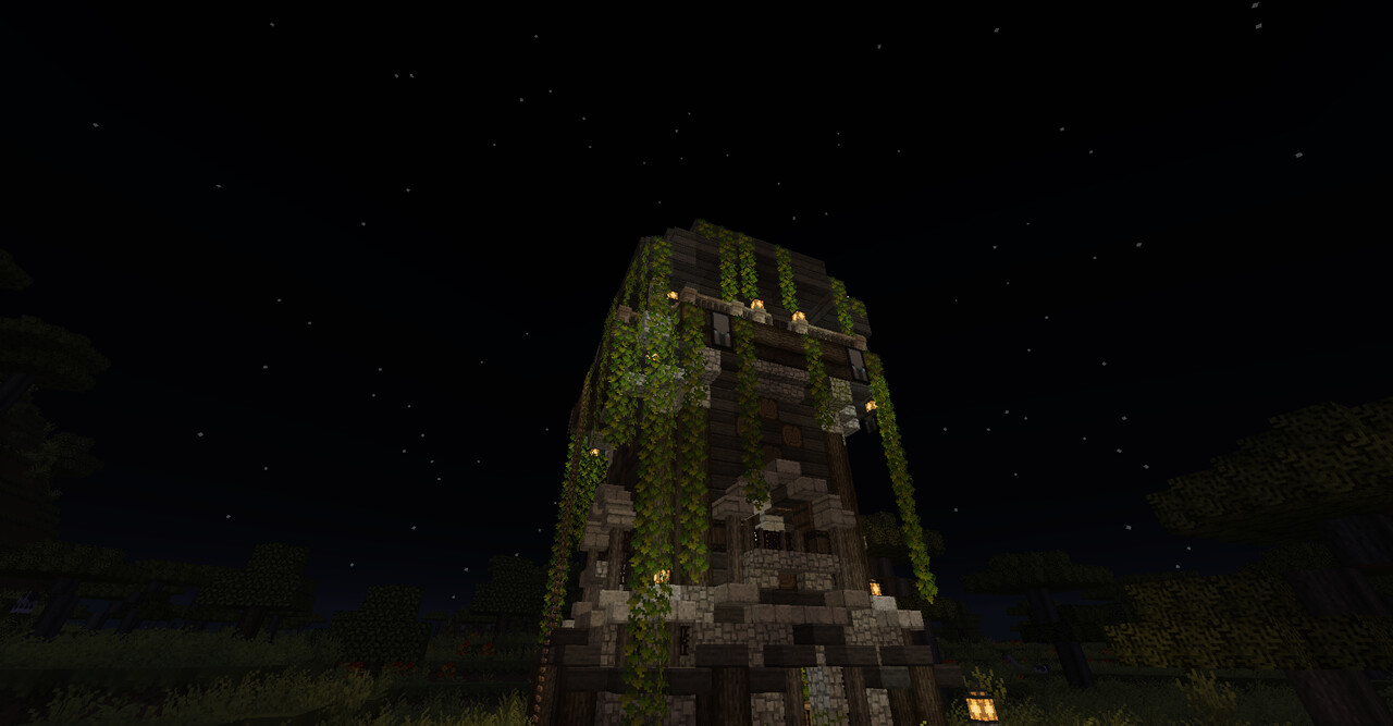 pillager outpost house Minecraft Map