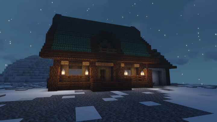 Log cabin Minecraft Map
