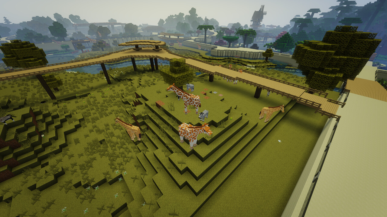 Minecraft Animals Wildlife Park Map Minecraft Animals Zoo Map Minecraft Map