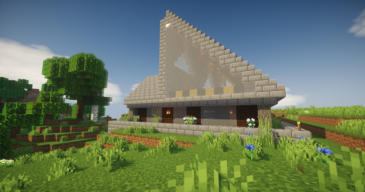 My first Minecraft House Inspiration Grian Minecraft Map