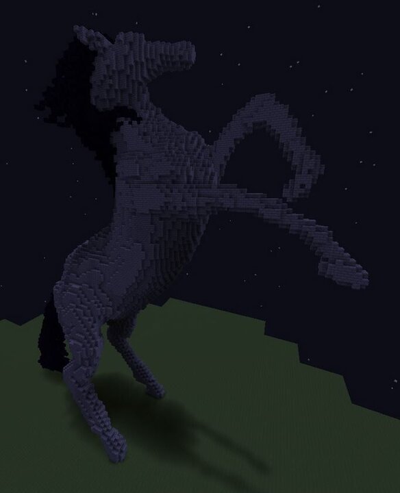 Rearing Horse Statue Minecraft Map