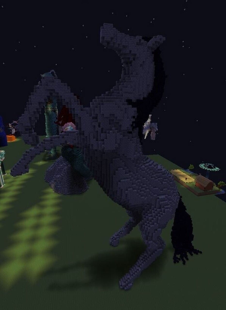 Rearing Horse Statue Minecraft Map