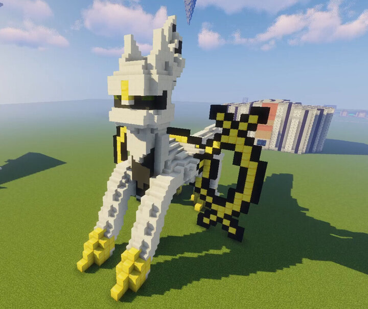 Arceus Statue Schematic Minecraft Map