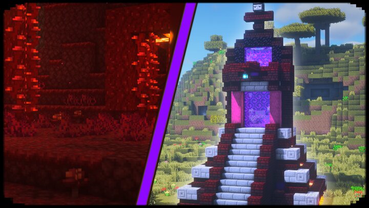 Nether Portal Designs Minecraft Map