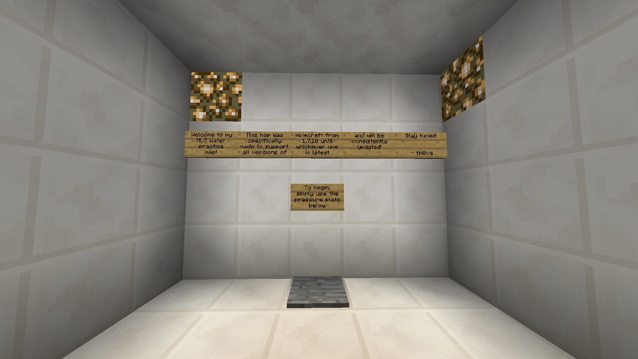 [1.7.10+] fn0va's MLG Water Bucket Practice! Minecraft Map