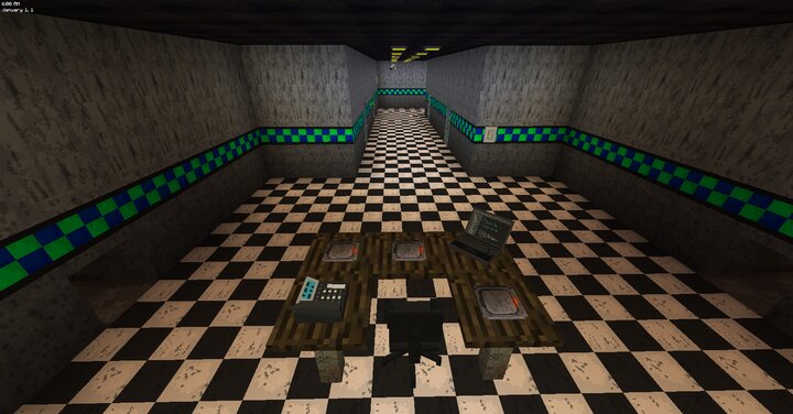 Fnaf 2 map with chisel and bits mod Minecraft Map