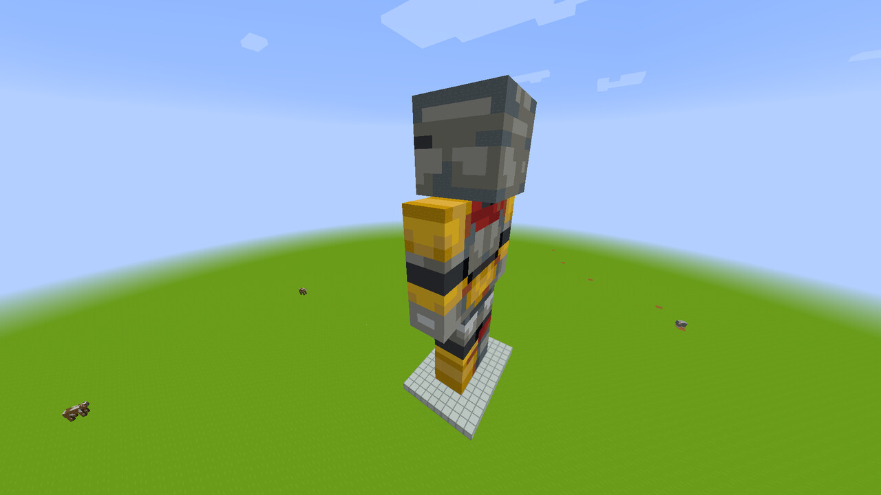 Arcaniax Iron Golem Statue Minecraft Map