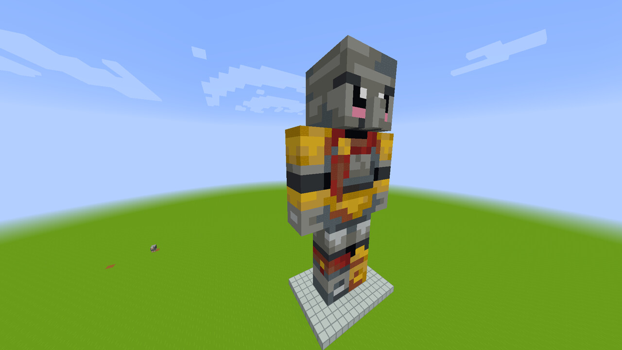 Arcaniax Iron Golem Statue Minecraft Map