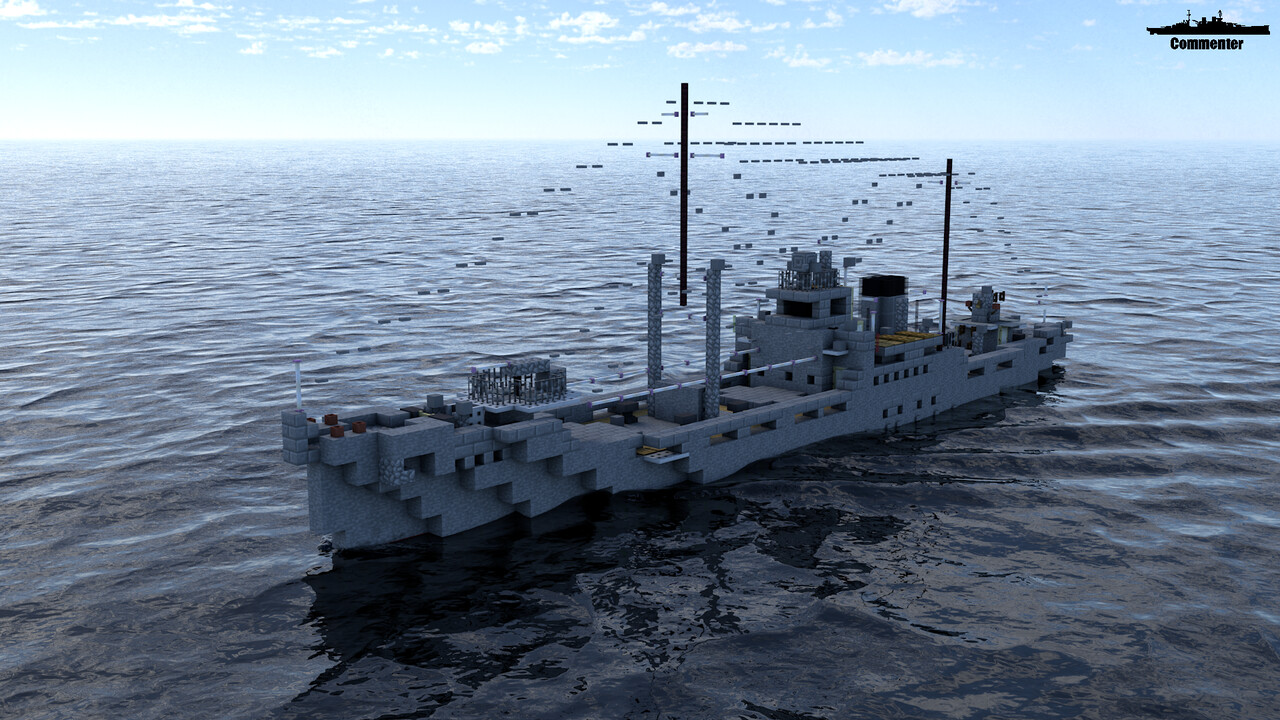 IJN Kinesaki 11 Scale Minecraft Map