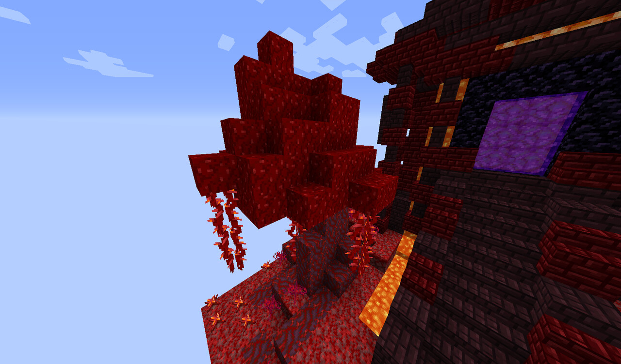 Nether Portal Gate in only 1 Chunk Minecraft Map