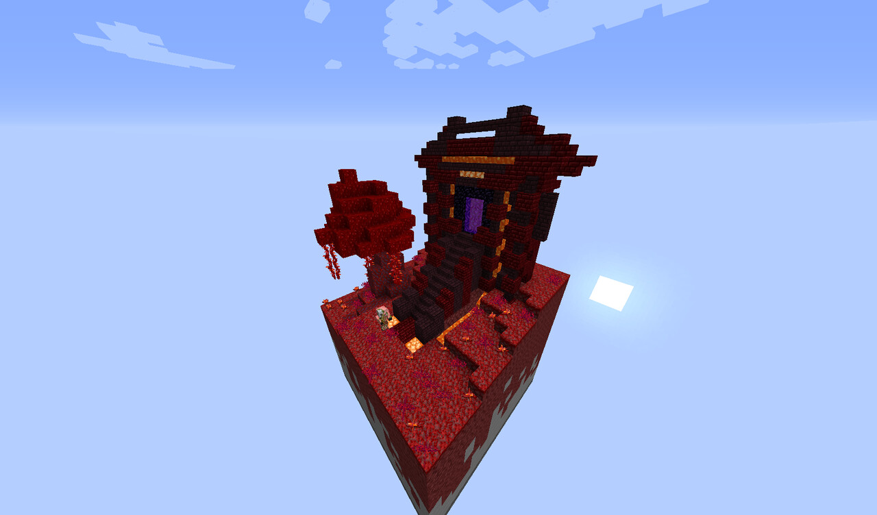 Nether Portal Gate in only 1 Chunk Minecraft Map