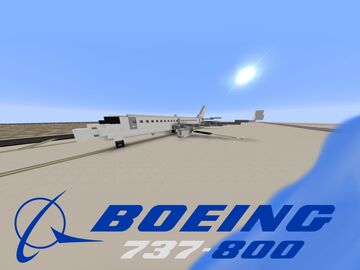 Boeing 737-800 [1:1 Scale] Minecraft Map & Project