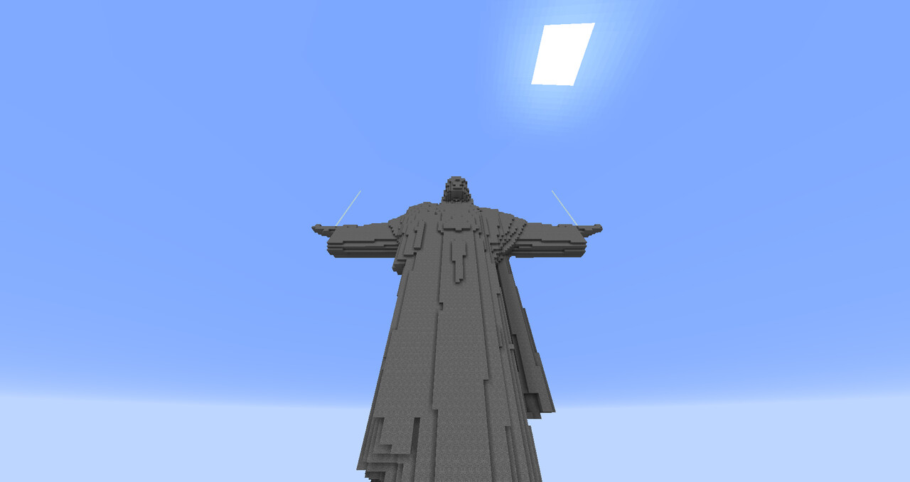 Jesus statue on Craftmania Minecraft Map