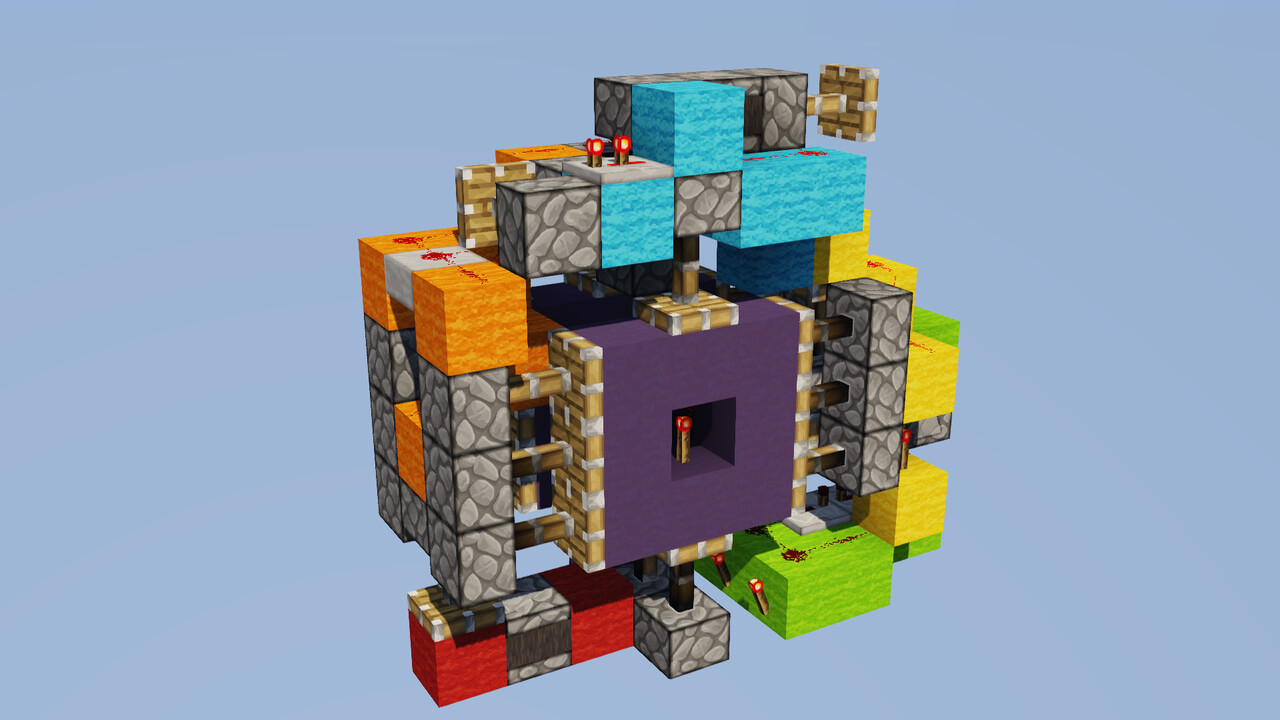 Redstone Torch Key Activated Vault Door Minecraft Redstone Door