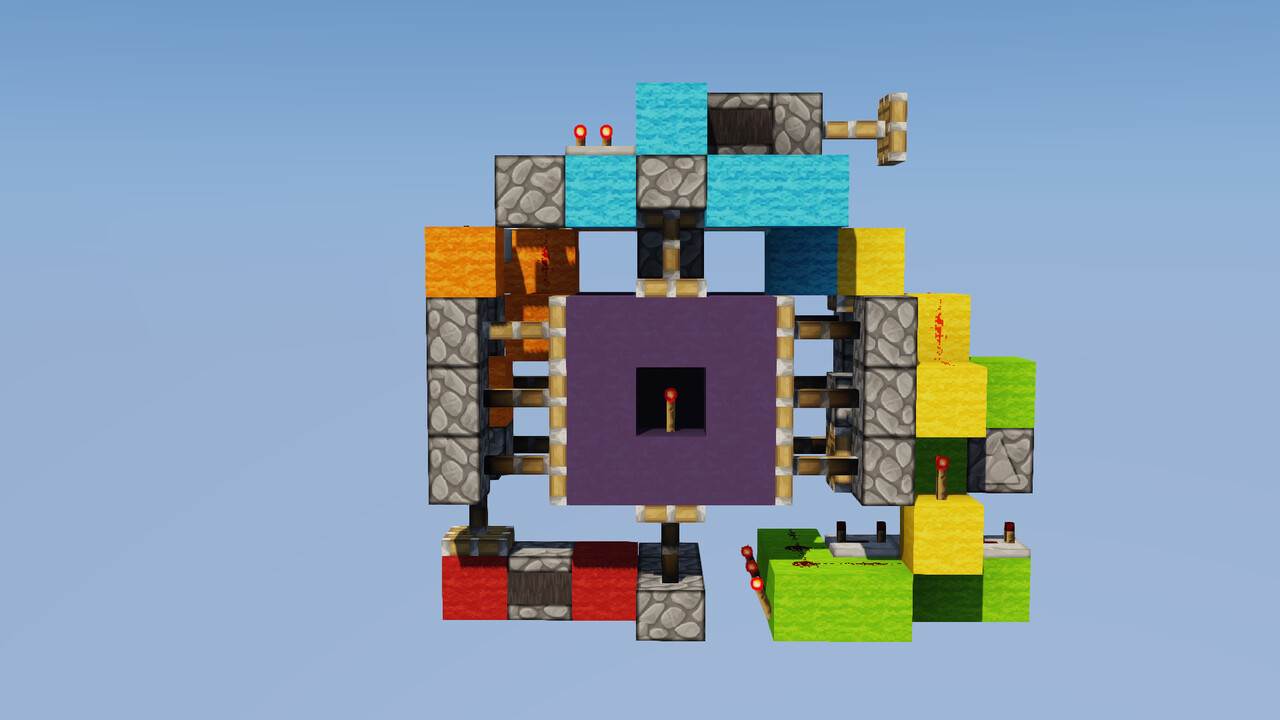 Redstone Torch Key Activated Vault Door Minecraft Redstone Door